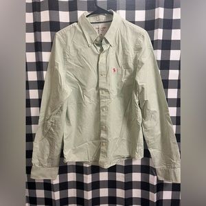 Abercrombie & Fitch key lime plaid button down